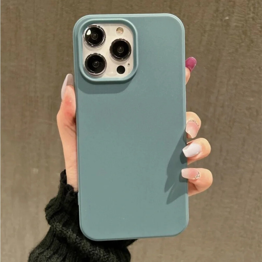 ⚠️Clearance iPhone 14/Pro Max Solid Dusty Blue Phone Case